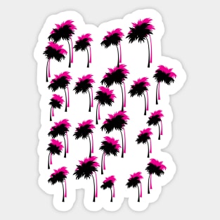 Palm Trees In A Pattern Sticker